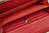 Гаманець жіночий з натуральної шкіри. Жіноче Портмоне. Шкіряний жіночий гаманець клатч Винний, фото 10