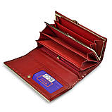 Гаманець жіночий шкіряний лаковий з тисненням під крокодила у подарунковій коробці Сріблястий, фото 5