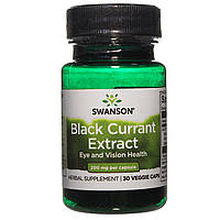 Экстракт черной смородины, Swanson, Black Currant Extract, 200 мг, 30 капсул