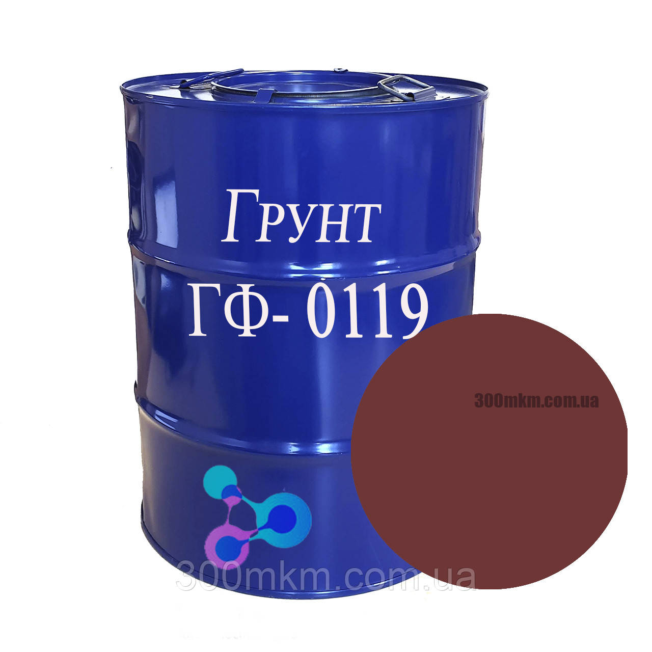 Грунт Гф-0119 червоно коричневий для захисту металевої та дерев'яної поверхні, фото 1