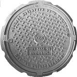 Люк чавунний середній "С" (В-125) 4 вуха, фото 5