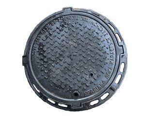 Люк чавунний середній "С" (В-125) 4 вуха, фото 1