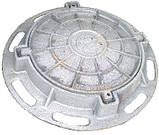 Люк чавунний середній "С" (В-125) 4 вуха, фото 7