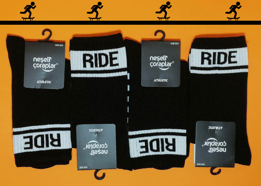 Шкарпетки Neseli Athletic Ride чёрные, One size (37-43)