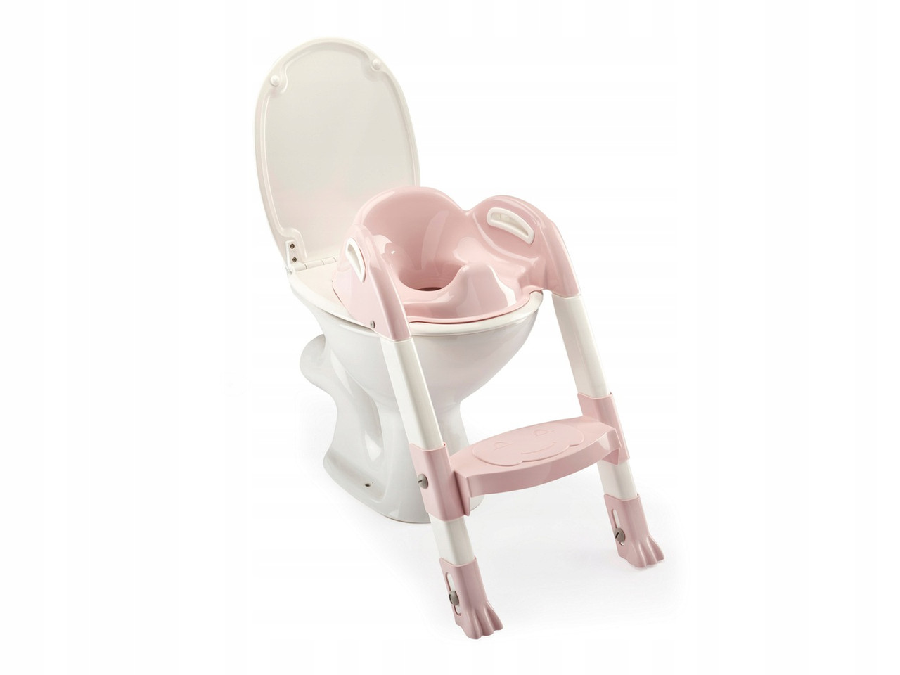 Дитяче сидіння на унітаз зі сходинкою Thermobaby pink