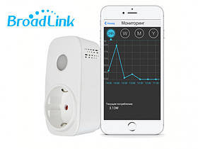 Розумна Wi-Fi-розетка Broadlink Contros з лічильником електроенергії