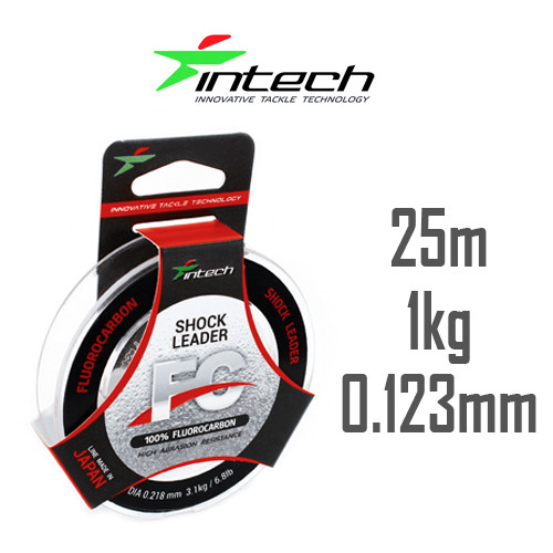 Флюорокарбон Intech FC Shock Leader 25м 0.123 мм 1.0 кг