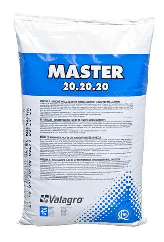 Комплексне мінеральне добриво MASTER 25 кг NPK 20.20.20 Valagro