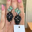 Серьги с подвесом в серебре Виноградная грона, фото 5