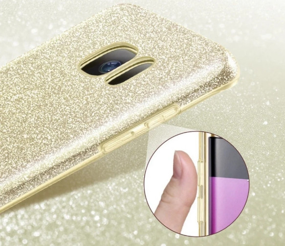 Чохол 3 в 1 з блискітками на Xiaomi Redmi Note 7/Note 7 Pro