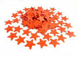 Аксесуари для свята конфеті Конфеті зірка оранжева 100 грам, фото 2