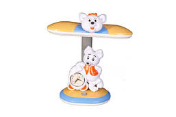 Настільна лампа Tinko 30101 жовта з годинником, шкільна