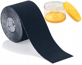 Кинезио тейп Qmed Kinesio Tape 5см х 5 м, чорний