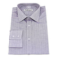 Мужская рубашка фиолетового цвета в полоску