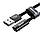 Кабель Baseus Lightning Rhythm Bent Audio adapter Connector 2.4A 1.2m, Black (CALLD-B01), фото 4