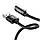 Кабель Baseus Lightning Rhythm Bent Audio adapter Connector 2.4A 1.2m, Black (CALLD-B01), фото 5