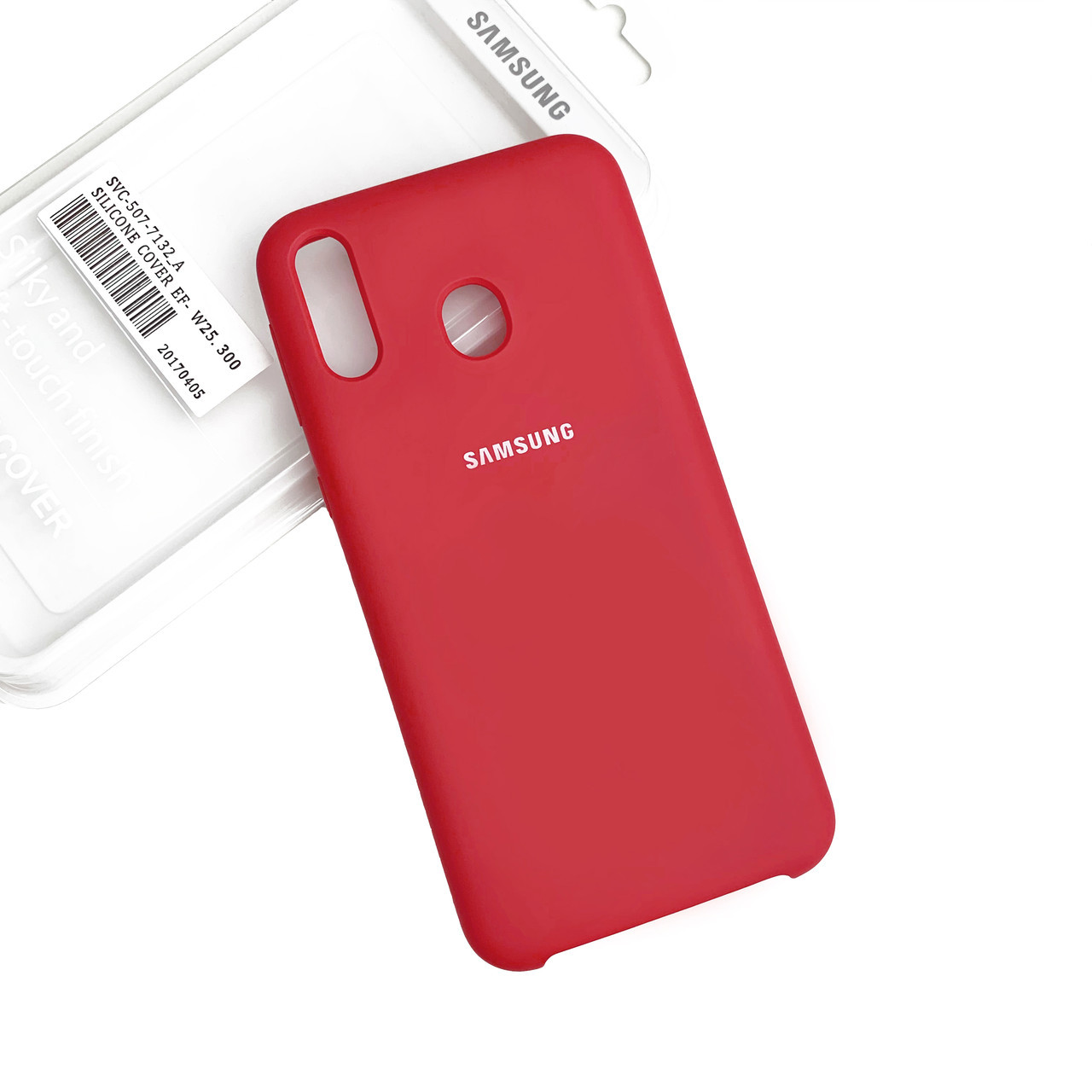 Силіконовий чохол Samsung A20 Soft-touch Rose Red