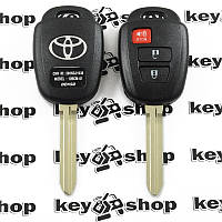 Ключ с чипом для Toyota (Тойота) 2+1 кнопка, 89070-0D580 (B71TA) с H Chip (8A) / 433MHz