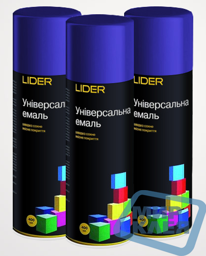 Фарба аерозольна "Лідер" 400 мл. стандартна синя RAL 5010 (Lider)