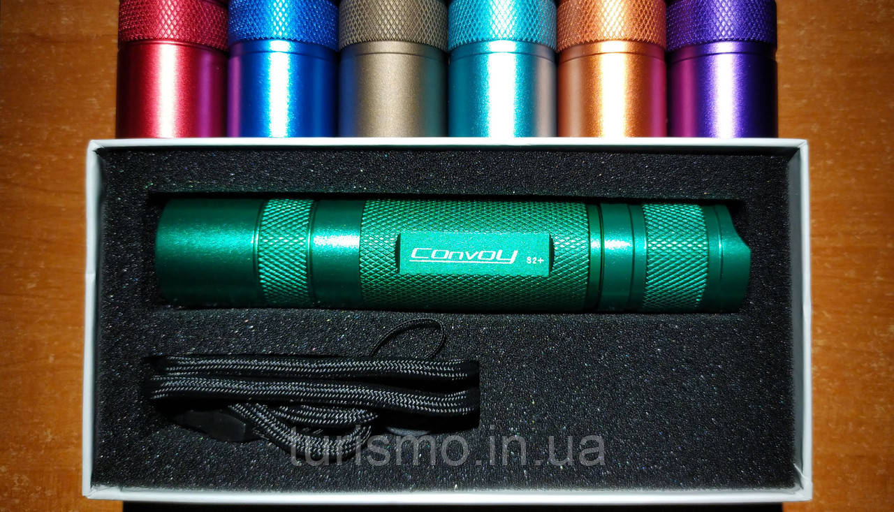 Convoy S2+, CREE XP-L HI U6-3A, 7135х8 (2800mA) Biscotti драйвер, ліхтар світлодіодний, корпус зелений