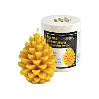 Форма силіконова для свічок — Шишка середня