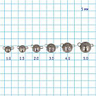 Вантаж-головка "Чебурашка" GC розбірна вольфрам 2г (5 шт в упаковці) Black Nickel, фото 3