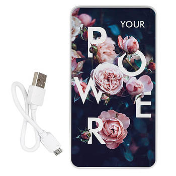 Повербанк (powerbank) "Рози" 10000 мА·год