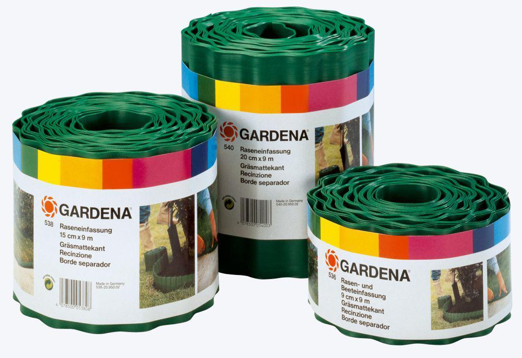 Бордюр зеленый GARDENA 9 м х 20 см - фото 1 - id-p1095075616