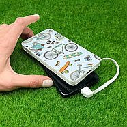 Повербанк (powerbank) "Літній патерн" 10000 мА·год, фото 3