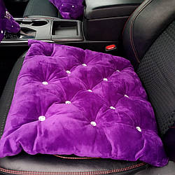 Подушка на сидіння автомобіля з оздобленням стразами