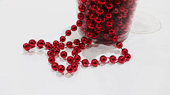 Новорічні намисто-гірлянди дрібні 5 мм червоні (5 м)
