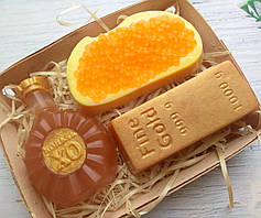 Мило ручної роботи "Коньяк, бутерброд із литок золота"