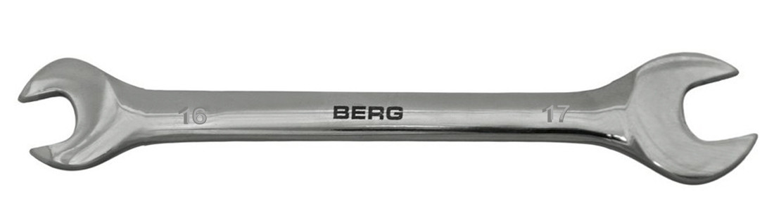 Ключ ріжковий Cr-V 16х17мм Berg 48-109