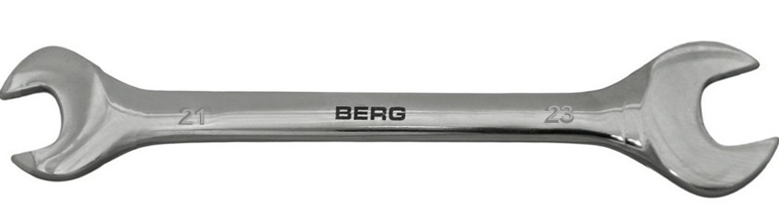 Ключ рожковый Cr-V 21х23мм Berg 48-114 - фото 1 - id-p203068940