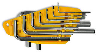 Набір ключів імбусових шестигранних HEX 10шт (1,5–10мм) Technics 49-110