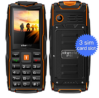 Противоударный телефон VKworld Stone V3 New Orange на 3 sim карты