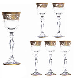 Набір чарок для лікеру 6шт 70ml Gold Версаль NGC36SETLIQ