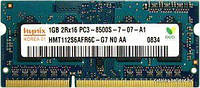 Память Hynix SODIMM DDR3 1GB PC3-8500S (1066Mhz) (HMT112S6AFR6C-G7)(16x2) - Б/У