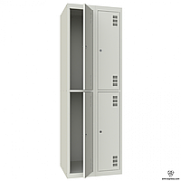 Шкаф металлический гардеробный ШМ-2-4-300х900
