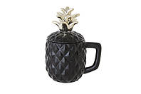 Кружка для коктейля (черная) Cosy Pineapple D9XH10-17,5 см