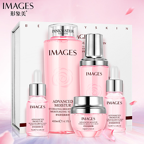 Набір IMAGES Beauty Advanced Moistur Rose з п'яти засобів