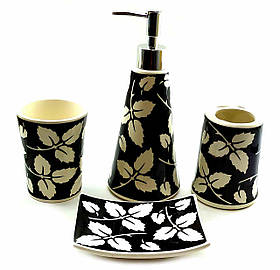 Набір для ванної Листя керамічний (22х23х8 см)