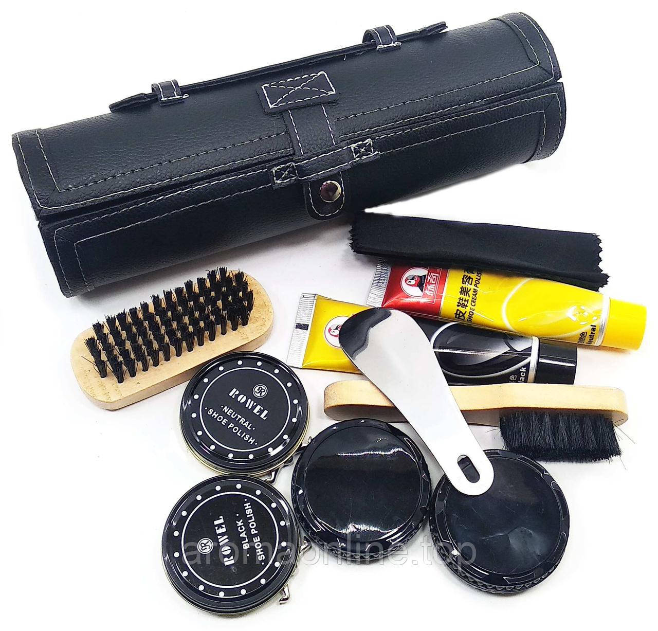 Дорожній набір для догляду за взуттям (7х7х24 см), фото 1
