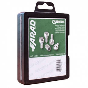 FARAD FLOWERLOCK ⁇ Болти секретки М14х1.25х28 Конус Обертове кільце Ключ 17 (2 ключі), фото 4