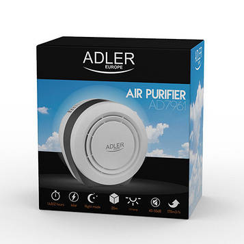Воздухоочиститель Adler AD 7961, 45w, продуктивність-150 м3 / год