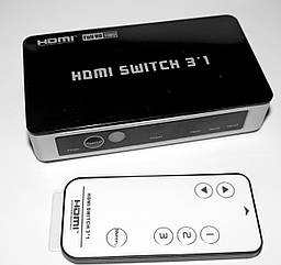 HDMI світч (switch) Комутатор HDMI світч 3 × 1 перемикач