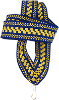 Стрічка медалі "синьо-жовтий орнамент" 20 мм