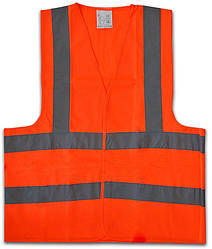 Жилет сигнальний помаранчевий XL (60*70см) INTERTOOL SP-2028
