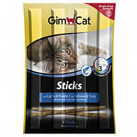 Gimсat Sticks м'ясні палички для кішок ЛОСОСЬ і ФОРЕЛЬ, 4 шт., фото 2
