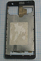 Рамка дисплейна і основна металічна з шлейфом і гумкою датчика приближення Oukitel K4000 б/в